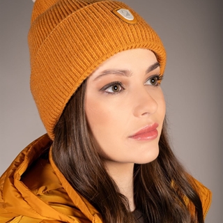 Gorro LAURIA GARRELLI Arezzo color mostaza - Imagen 2